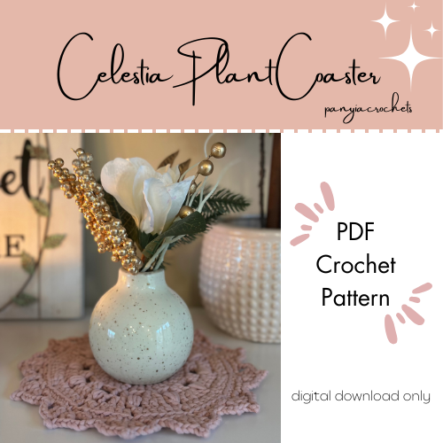 Celestia Plant Coaster Crochet Pattern