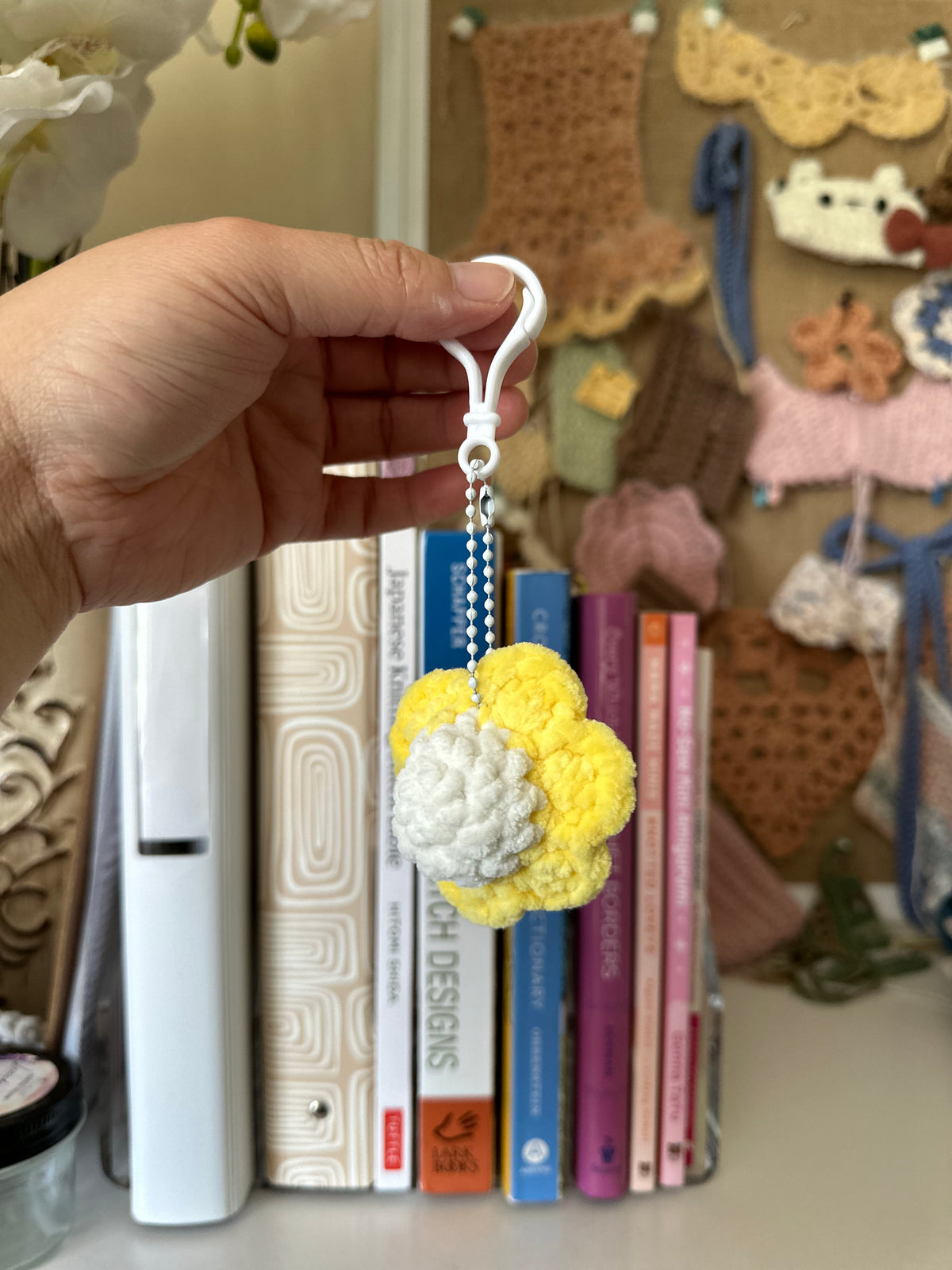 Flower Pop-It Fidget Keychain