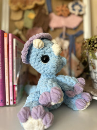 Bitty the Blue Tricerotop Dino Plushie
