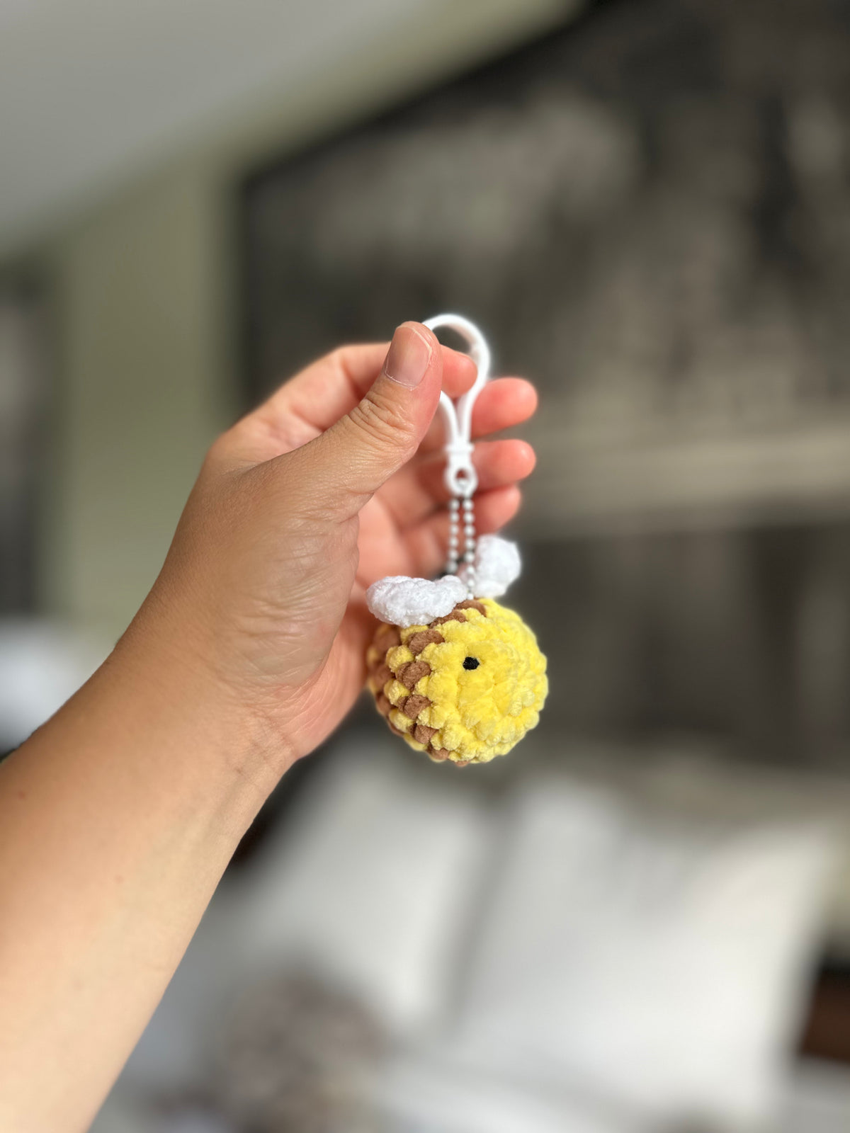 Mini Bees on Keychain