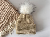 Adult Knit Beanies with Pom