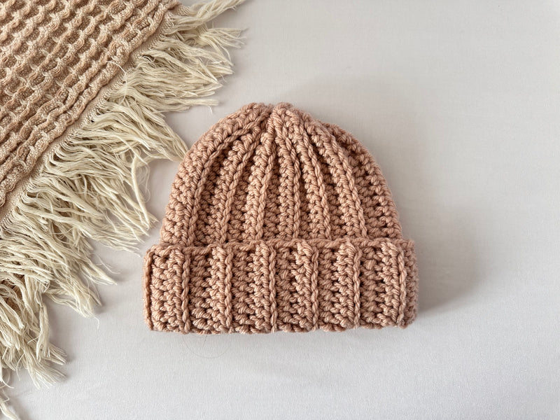 Crochet Ribbed Beanie