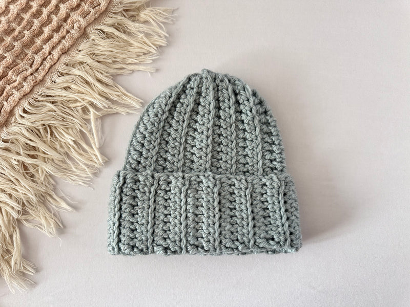 Crochet Ribbed Beanie