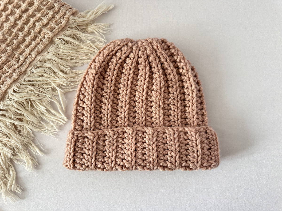 Crochet Ribbed Beanie