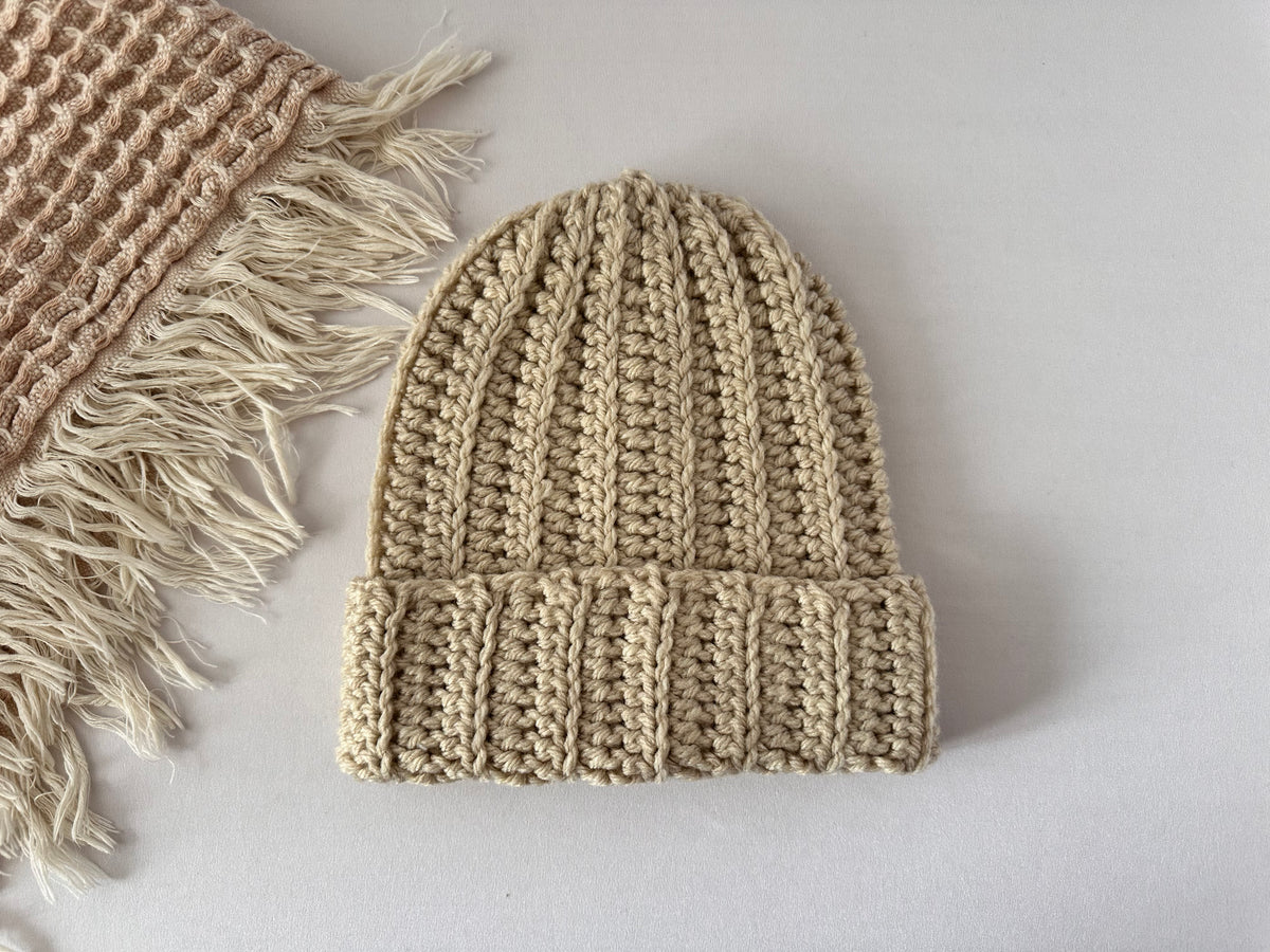 Crochet Ribbed Beanie