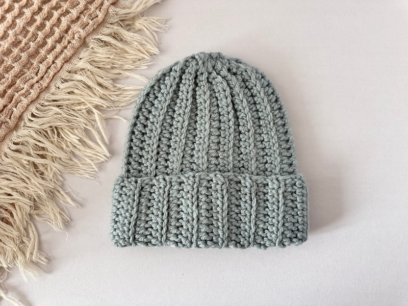 Crochet Ribbed Beanie