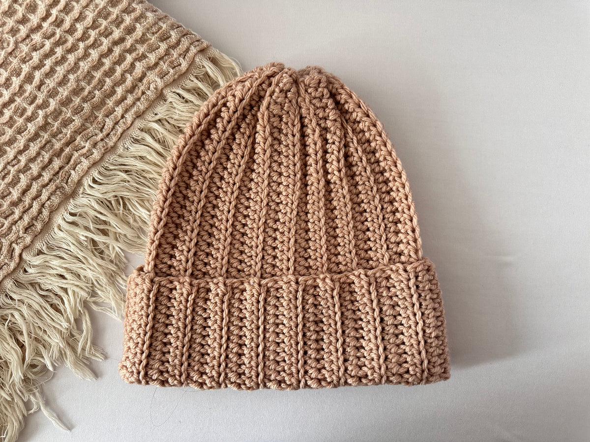 Crochet Ribbed Beanie