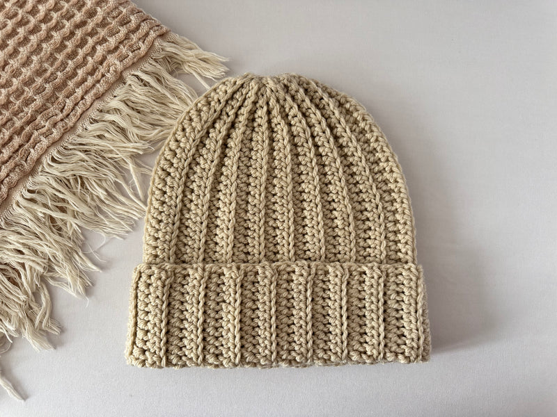 Crochet Ribbed Beanie