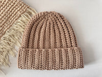 Crochet Ribbed Beanie