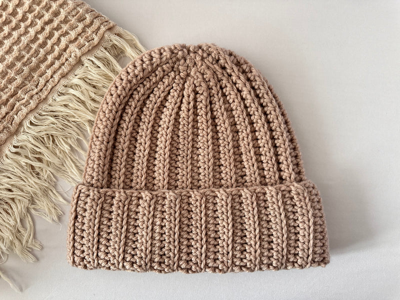 Crochet Ribbed Beanie