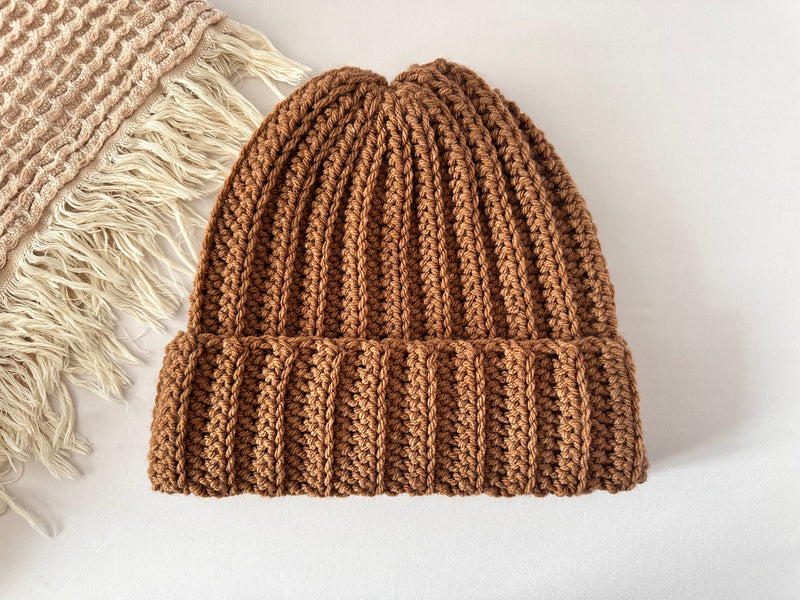 Crochet Ribbed Beanie