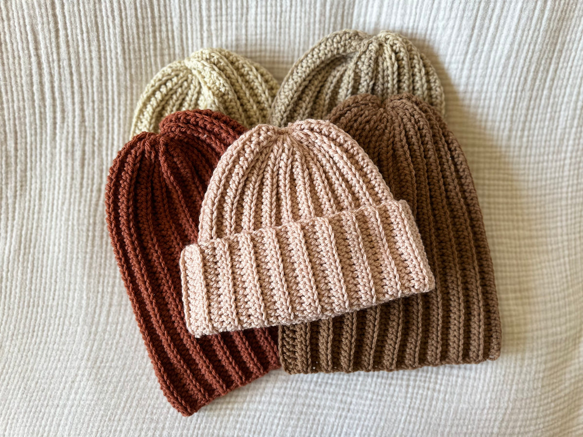 Crochet Ribbed Beanie