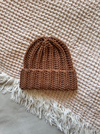 Crochet Ribbed Beanie