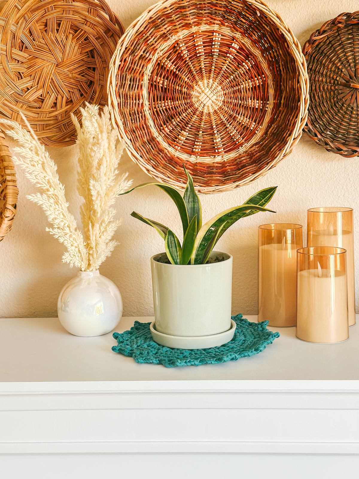 Celestia Plant Coaster Crochet Pattern