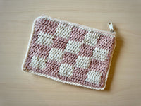 Two Tone Checker Pouch