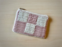 Two Tone Checker Pouch