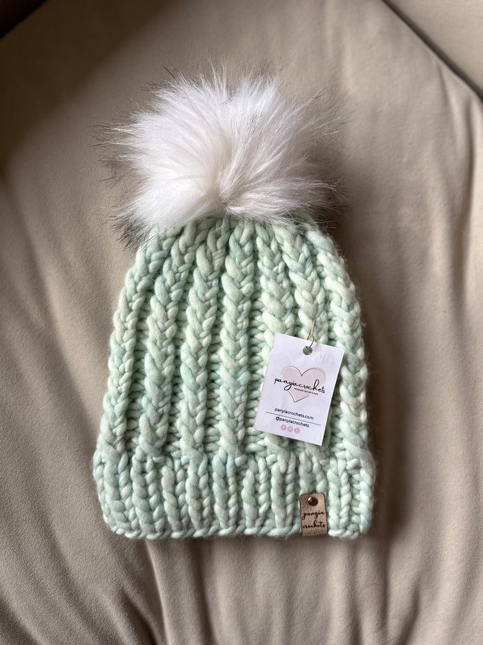 Chunky 100% Superwash Merino Wool Beanie