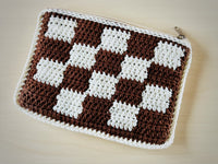 Two Tone Checker Pouch